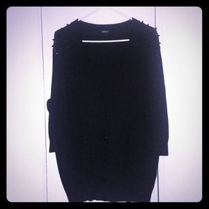 Torrid Spiked V-Neck Sweater